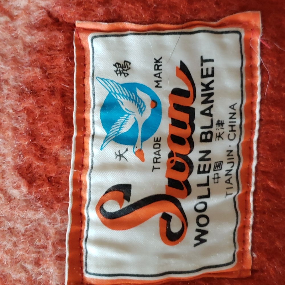 Vintage 100% camel wool blanket - Picture 2 of 7